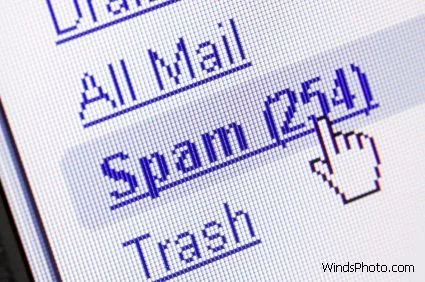 SPAM 垃圾评论示意图
